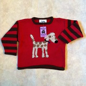 🐾🐶🐾Jake Red And Brown Puppy Sweater🐾🐶🐾